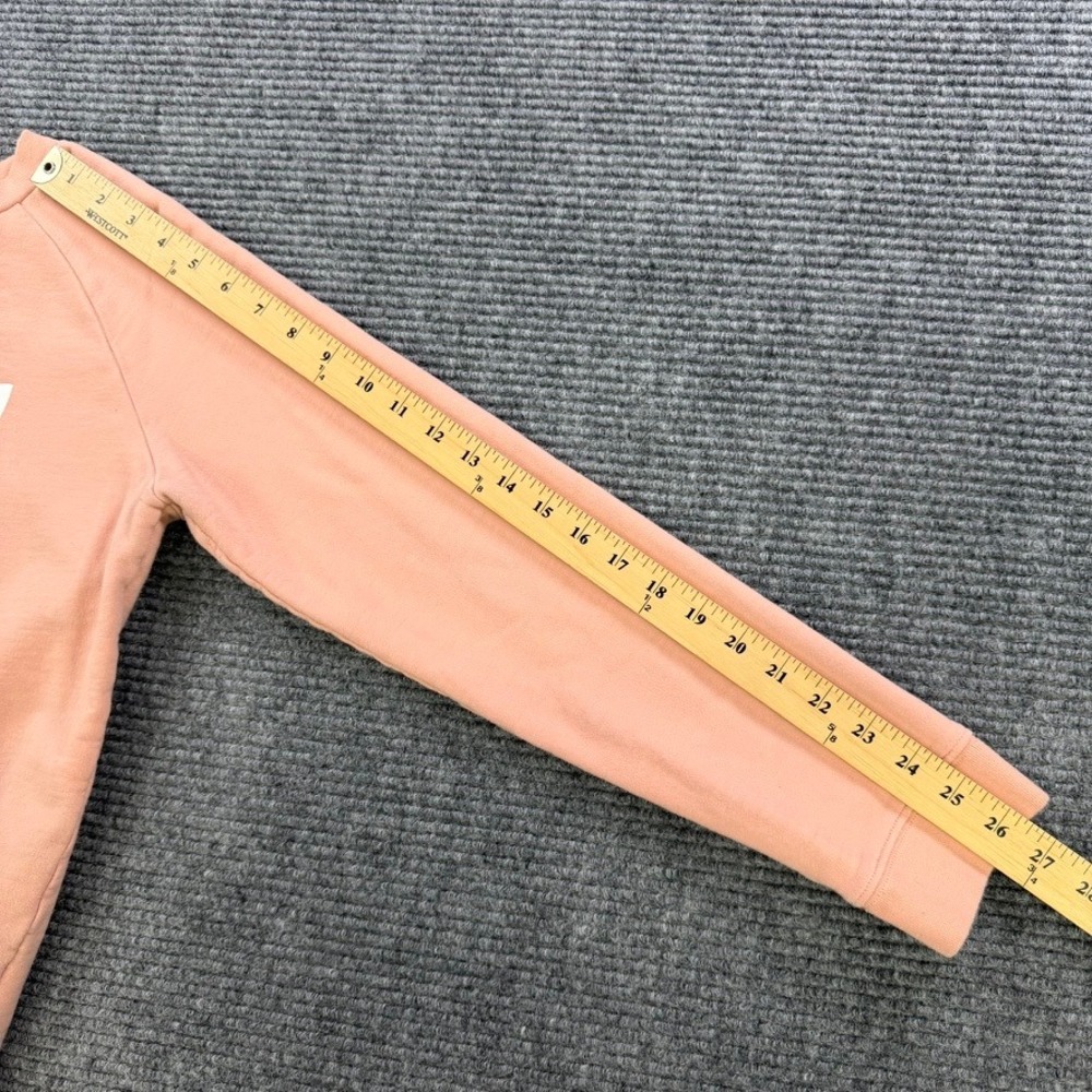 Adidas Originals Trefoil Sweatshirt Salmon Pink Crewneck Womens Medium‎ Raglan - Picture 9 of 10